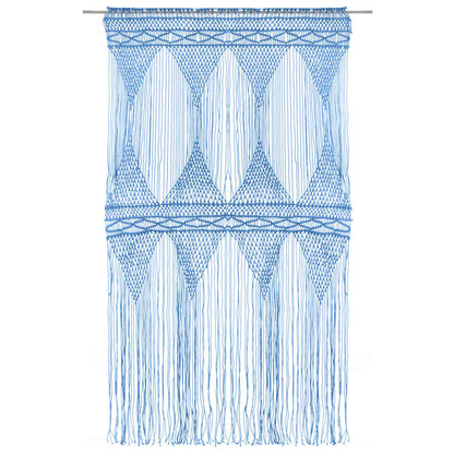 Tenda Macramè Blu 140x240 cm in Cotone