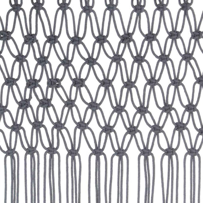 Tenda Macramè Antracite 140x240 cm in Cotone | homemem39
