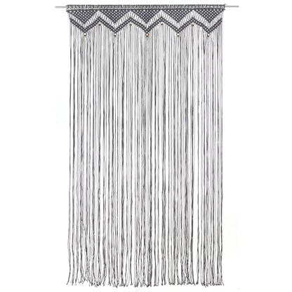 Tenda Macramè Antracite 140x240 cm in Cotone | homemem39