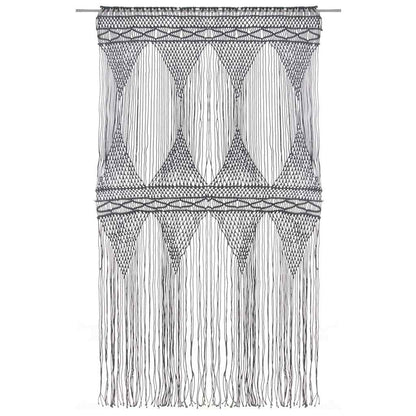 Tenda Macramè Antracite 140x240 cm in Cotone | homemem39