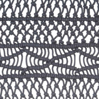 Tenda Macramè Antracite 140x240 cm in Cotone | homemem39