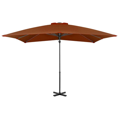 Ombrellone a Sbalzo con Palo in Alluminio 250x250 cm Terracotta - homemem39