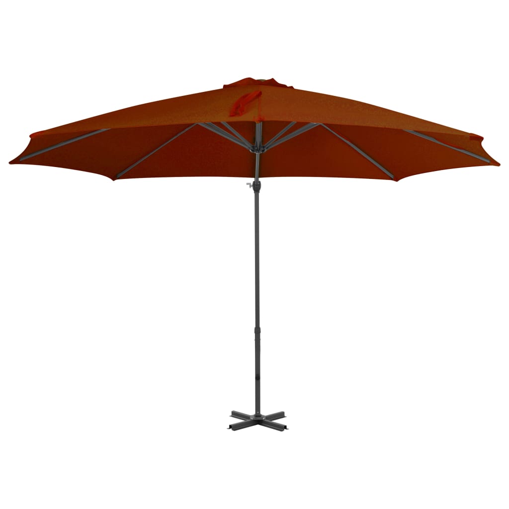 Ombrellone a Sbalzo con Palo in Alluminio 300 cm Antracite - homemem39