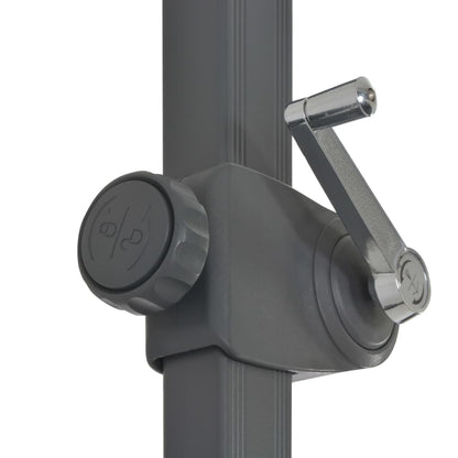 Ombrellone a Sbalzo con Palo in Alluminio 300 cm Antracite - homemem39