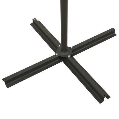Ombrellone a Sbalzo con Palo e Luci a LED Verde 300 cm | homemem39