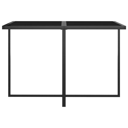 Set da Pranzo da Giardino 5 pz con Cuscini in Polyrattan Grigio - homemem39