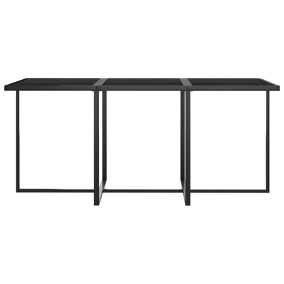 Set da Pranzo per Esterni 7 pz con Cuscini in Polyrattan Grigio - homemem39
