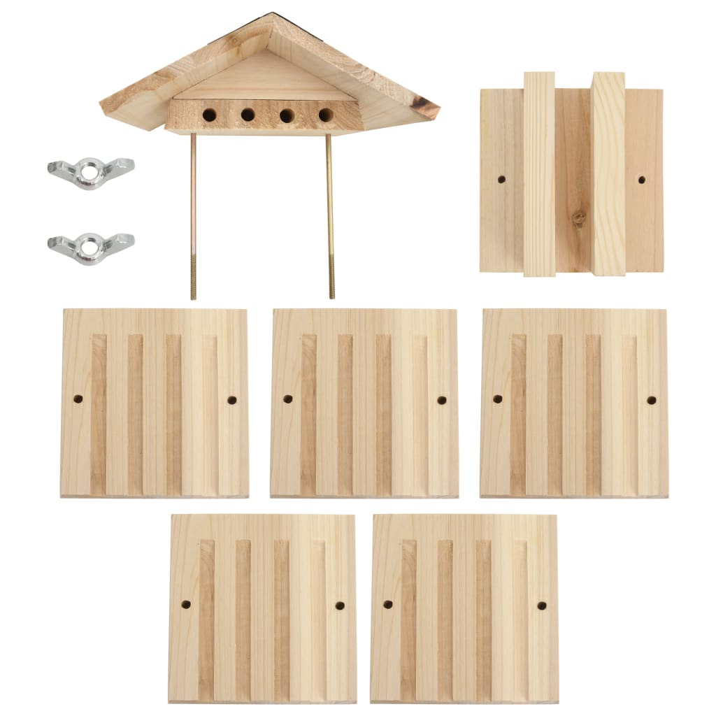 Casetta delle Api in Legno Massello di Abete 22x20x20 cm - homemem39