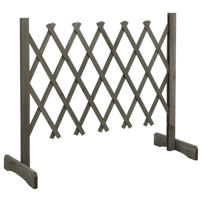 Traliccio da Giardino Grigio 120x60 cm in Massello di Abete | homemem39