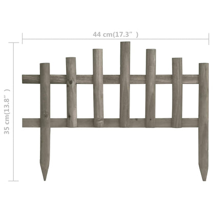 Bordature per Prato 10 pz in Legno di Abete 4,4 m | homemem39