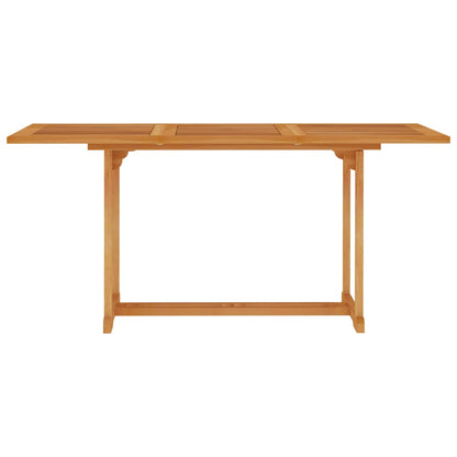 Tavolo da Giardino 150x90x75 cm in Legno Massello di Teak