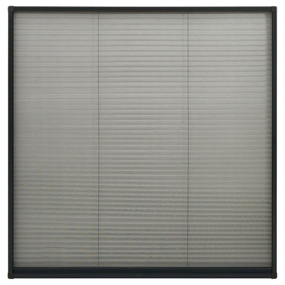 Zanzariera Plissettata per Finestre in Alluminio 120x120 cm | homemem39