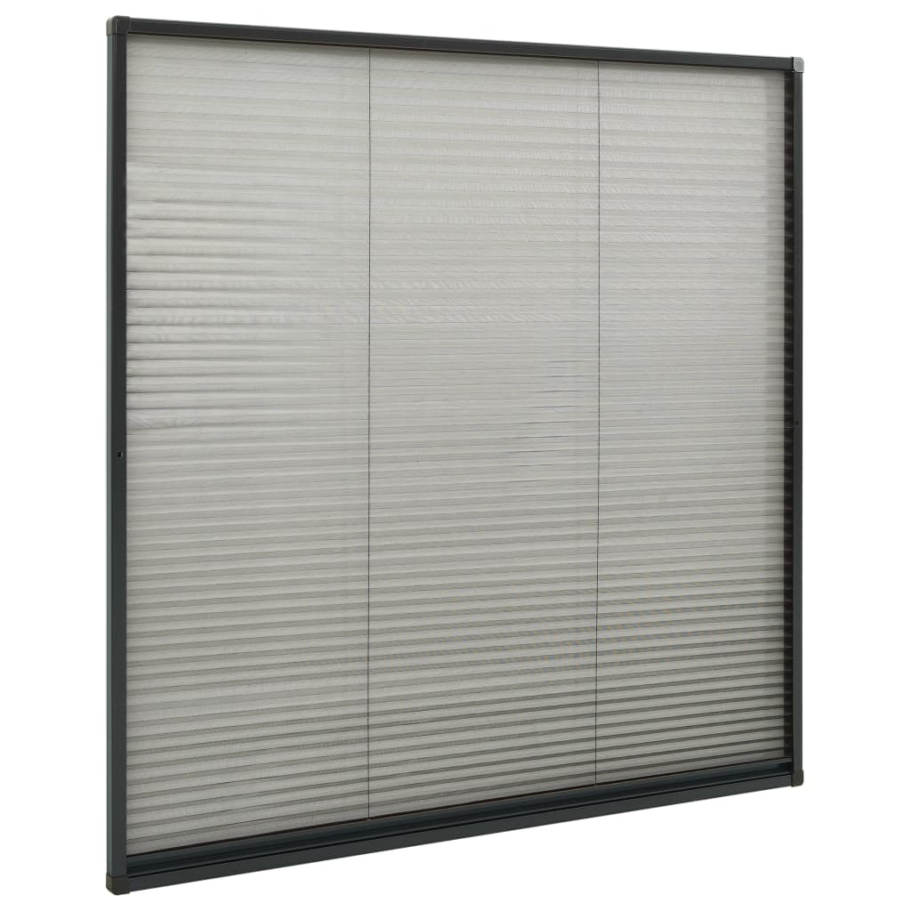 Zanzariera Plissettata per Finestre in Alluminio 120x120 cm | homemem39