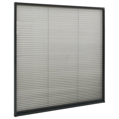 Zanzariera Plissettata per Finestre in Alluminio 120x120 cm | homemem39