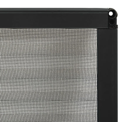 Zanzariera Plissettata Finestre Alluminio Antracite 120x120 cm