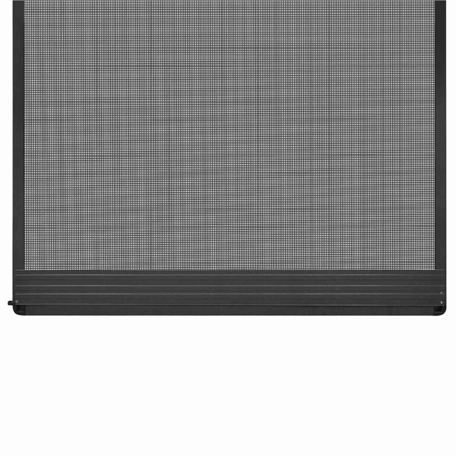 Schermo Insetti a Battente Antracite e Nero 100 x 215 cm | homemem39