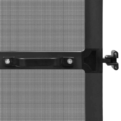Schermo Insetti a Battente Antracite e Nero 100 x 215 cm | homemem39