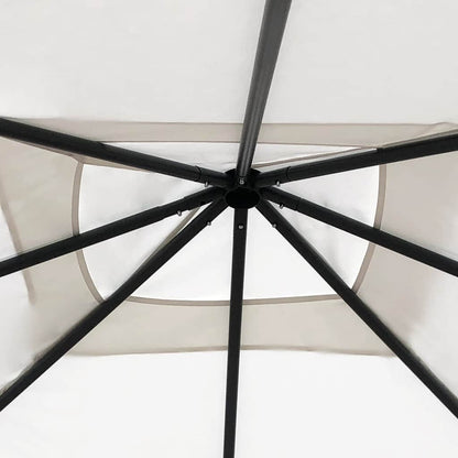 Gazebo con Montanti Rivestiti 3x3x2,6 m Crema 160 g/m² | homemem39