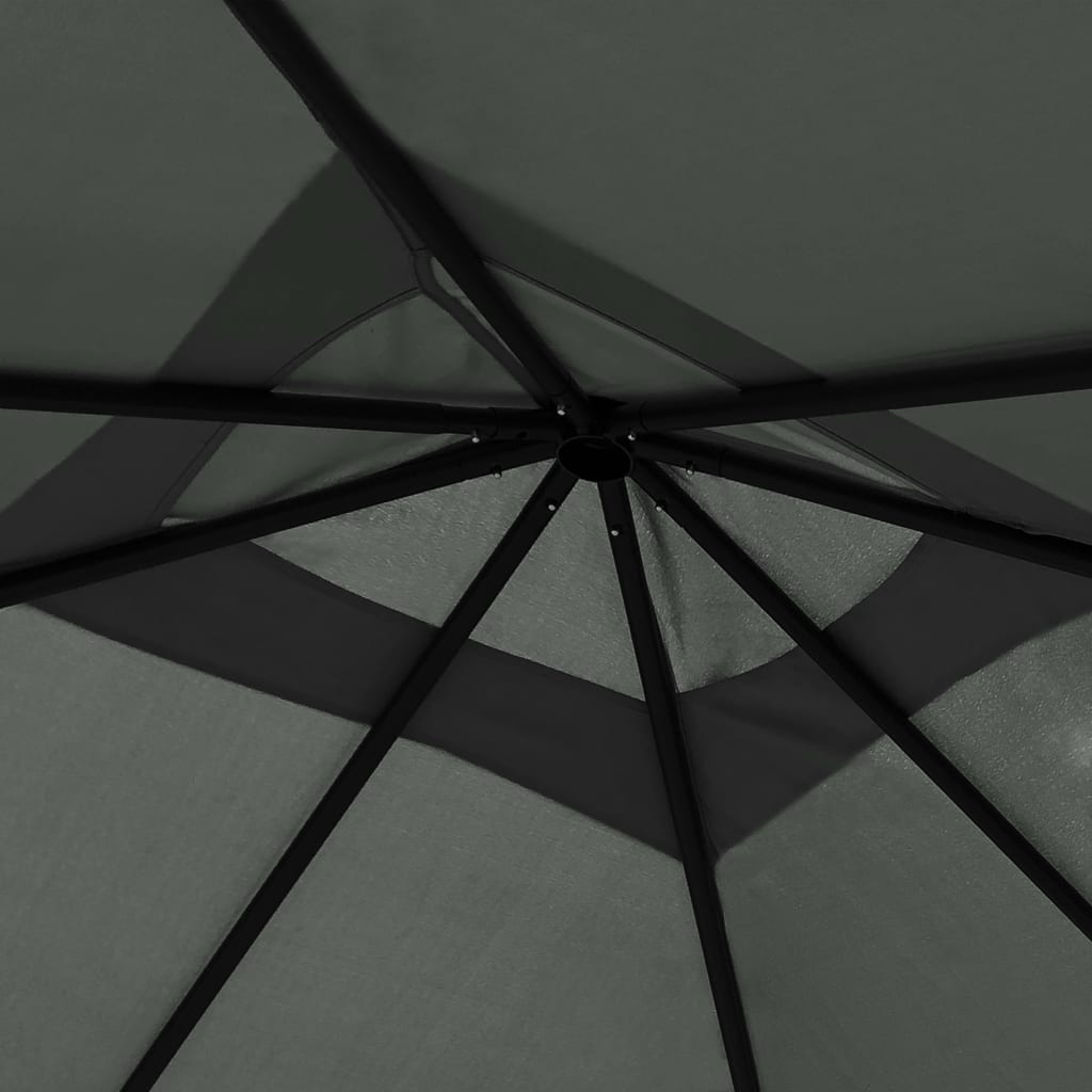 Gazebo 3x3x2,6 m Antracite 160 g/m² - homemem39