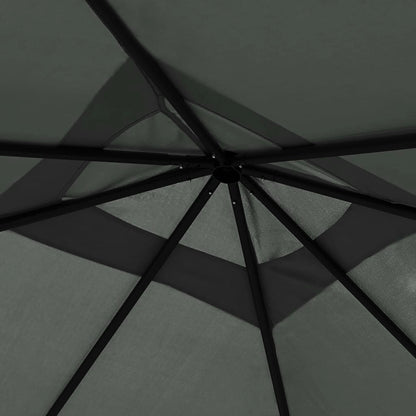 Gazebo 3x3x2,6 m Antracite 160 g/m² - homemem39