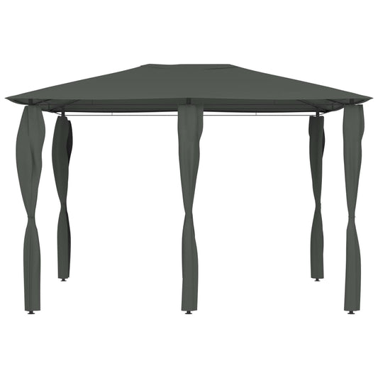 Gazebo con Montanti Rivestiti 3x4x2,6 m Antracite 160 g/m² | homemem39