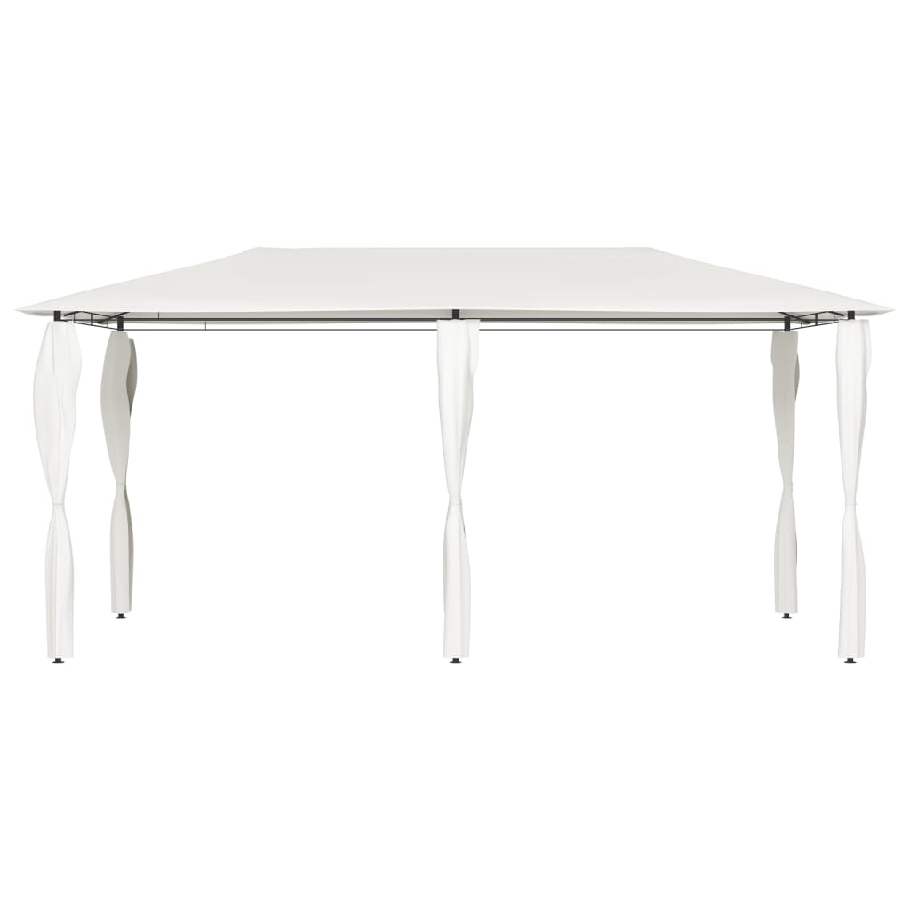 Gazebo con Montanti Rivestiti 2,98x5,3x2,59 m Crema 160 g/m² | homemem39