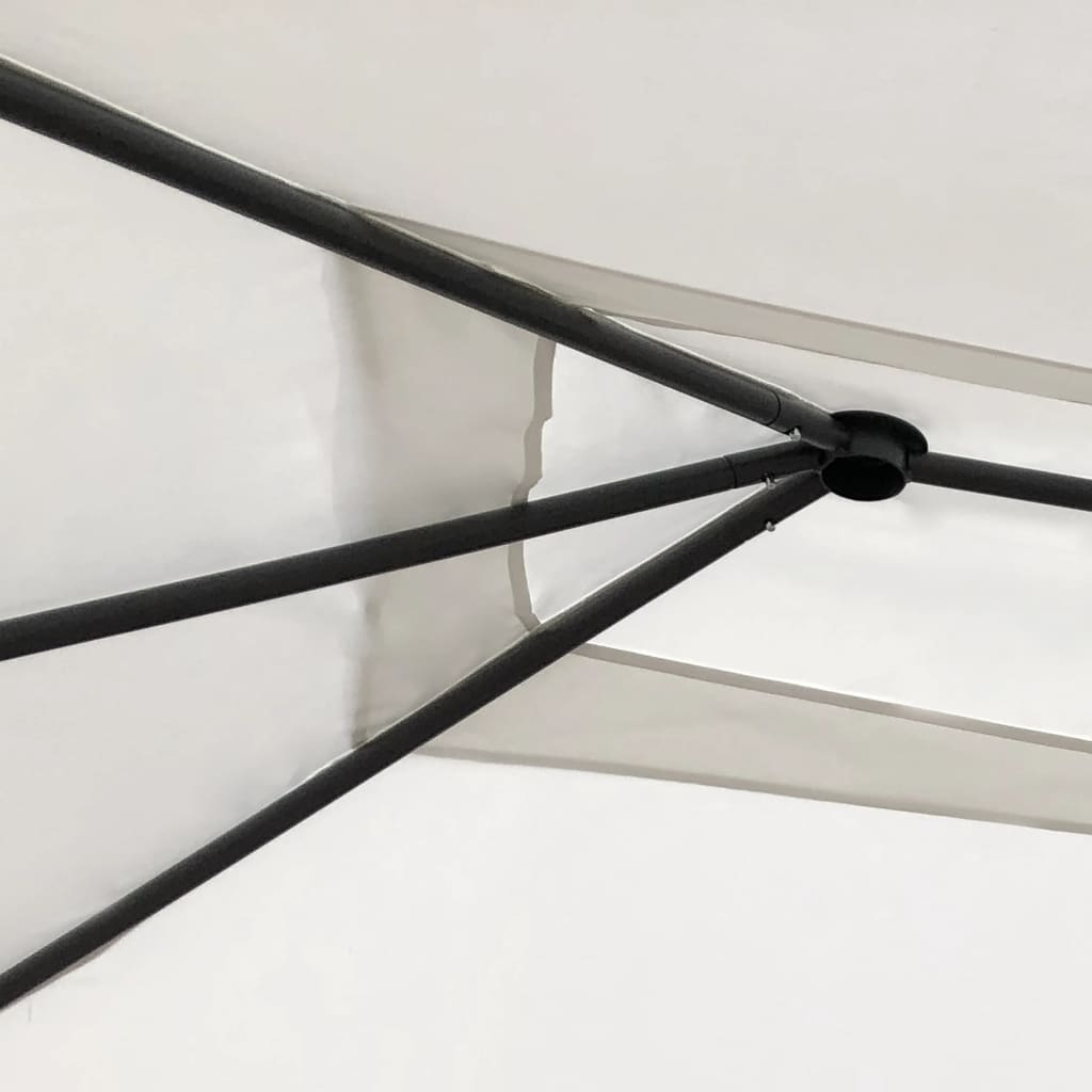 Gazebo con Montanti Rivestiti 2,98x5,3x2,59 m Crema 160 g/m² | homemem39