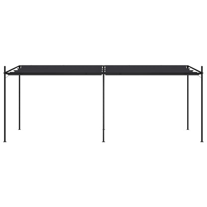 Gazebo con Tetto Retrattile 600x300x233 cm Antracite | homemem39