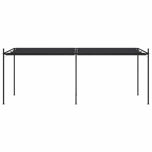 Gazebo con Tetto Retrattile 600x300x233 cm Antracite