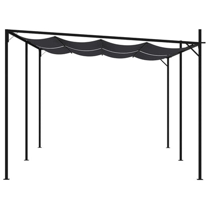 Gazebo con Tetto Retrattile 600x300x233 cm Antracite | homemem39
