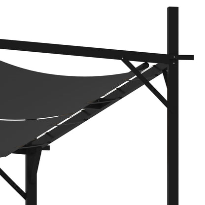 Gazebo con Tetto Retrattile 600x300x233 cm Antracite | homemem39