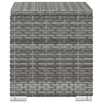 Lettini Prendisole con Tavolino 3 pz in Polyrattan Grigio - homemem39