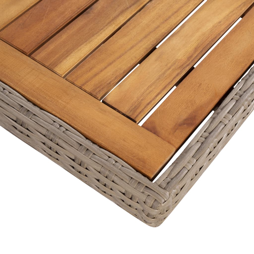 Set da Pranzo da Giardino 9 pz con Cuscini in Polyrattan - homemem39