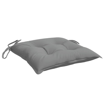 Cuscini per Sedia 4 pz Grigi 40x40x7 cm in Tessuto Oxford - homemem39