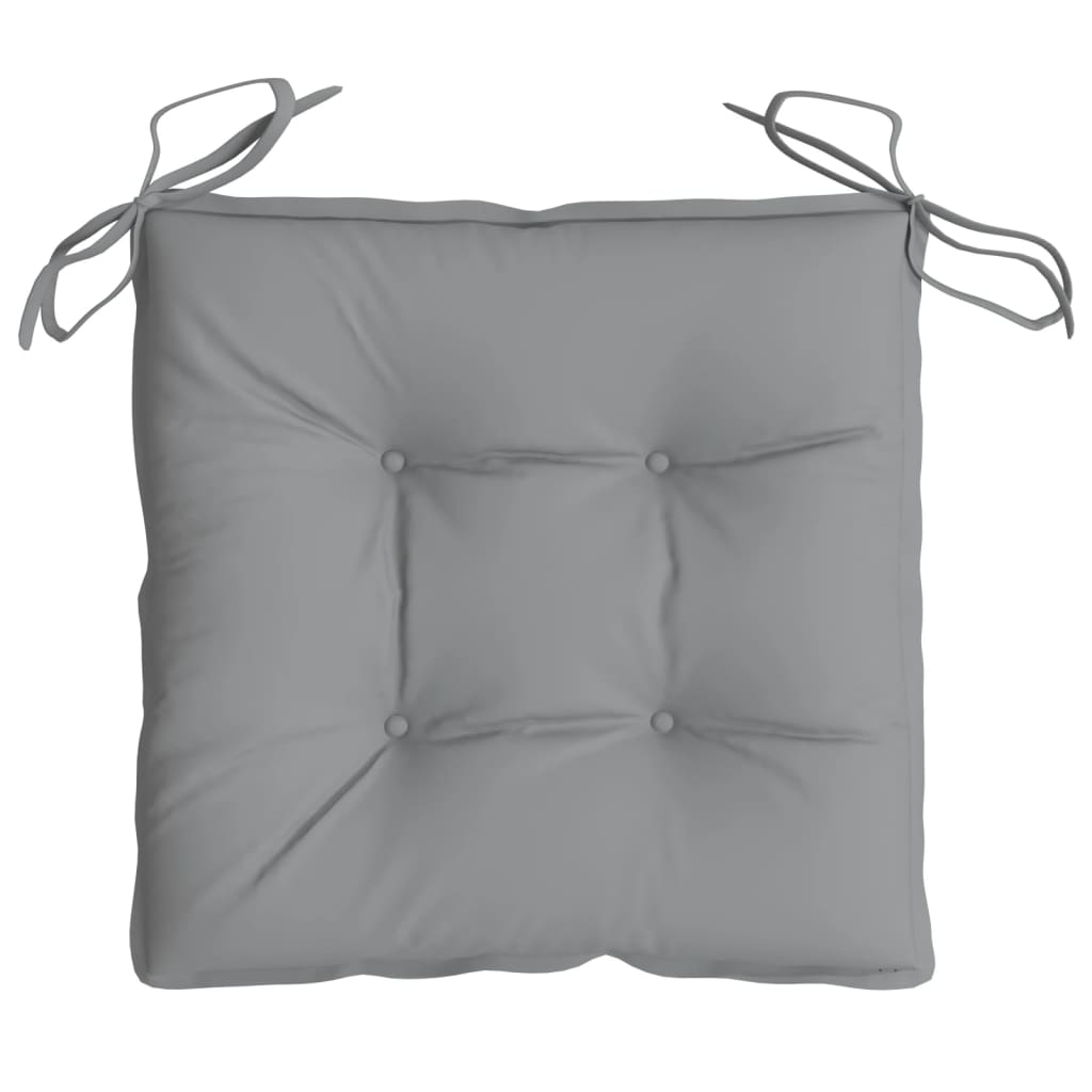 Cuscini per Sedia 6 pz Grigi 40x40x7 cm in Tessuto Oxford | homemem39
