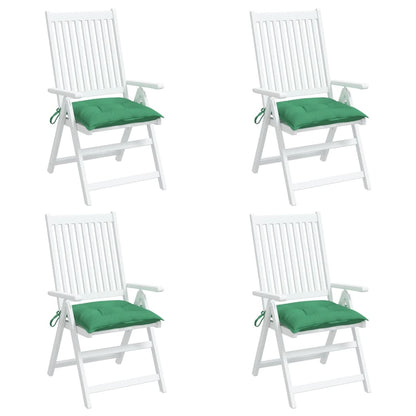 Cuscini per Sedia 4 pz 40x40x7 cm in Tessuto Oxford Verde - homemem39