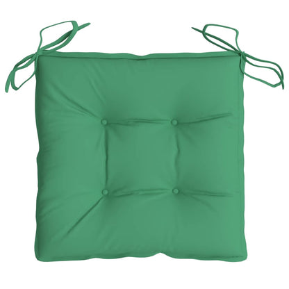 Cuscini per Sedia 4 pz 40x40x7 cm in Tessuto Oxford Verde - homemem39