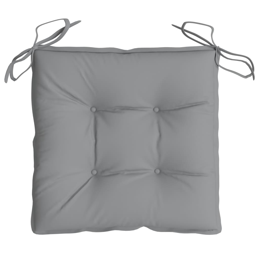 Cuscini per Sedia 2 pz Grigi 50x50x7 cm Tessuto Oxford | homemem39