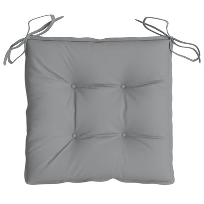 Cuscini per Sedia 2 pz Grigi 50x50x7 cm Tessuto Oxford | homemem39