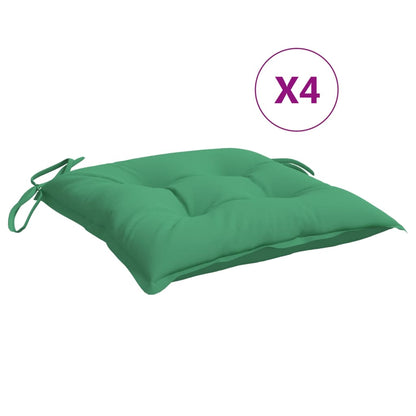 Cuscini per Sedia 4 pz Verdi 50x50x7 cm Tessuto Oxford | homemem39