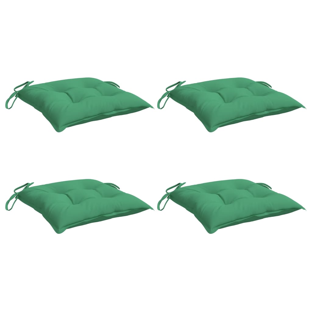 Cuscini per Sedia 4 pz Verdi 50x50x7 cm Tessuto Oxford | homemem39