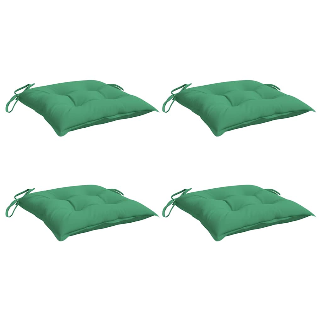 Cuscini per Sedia 4 pz Verdi 50x50x7 cm Tessuto Oxford