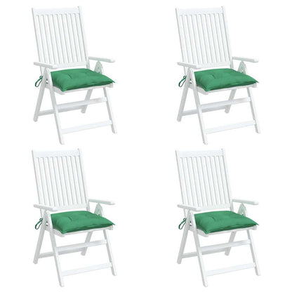 Cuscini per Sedia 4 pz Verdi 50x50x7 cm Tessuto Oxford