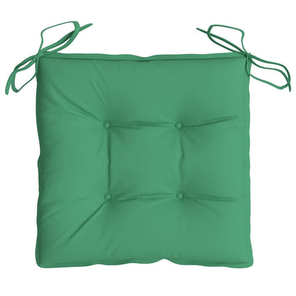 Cuscini per Sedia 4 pz Verdi 50x50x7 cm Tessuto Oxford