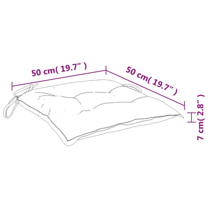 Cuscini per Sedia 4 pz Verdi 50x50x7 cm Tessuto Oxford | homemem39