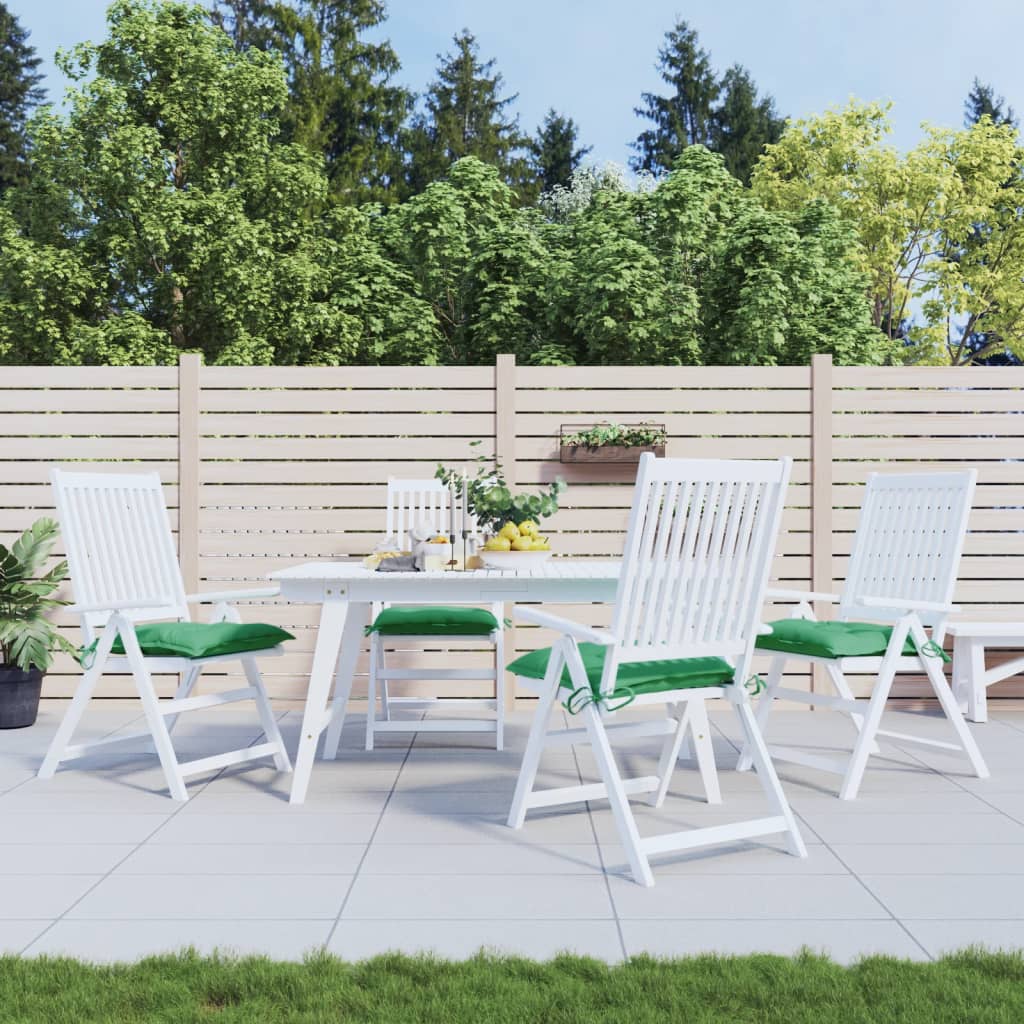 Cuscini per Sedia 4 pz Verdi 50x50x7 cm Tessuto Oxford | homemem39