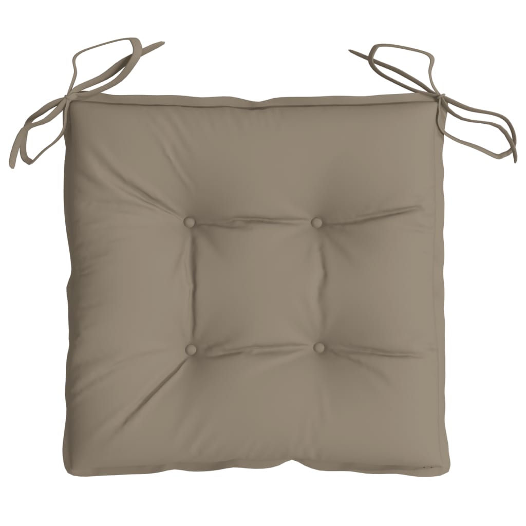 Cuscini per Sedia 4 pz Tortora 50x50x7 cm Tessuto Oxford | homemem39