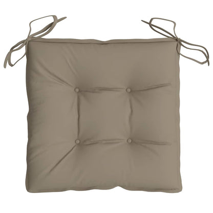 Cuscini per Sedia 4 pz Tortora 50x50x7 cm Tessuto Oxford