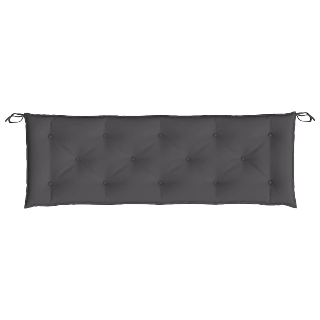 Cuscino per Panca Antracite 150x50x7 cm in Tessuto Oxford