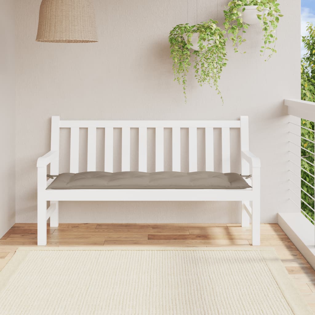 Cuscino per Panca Tortora 150x50x3 cm in Tessuto Oxford | homemem39
